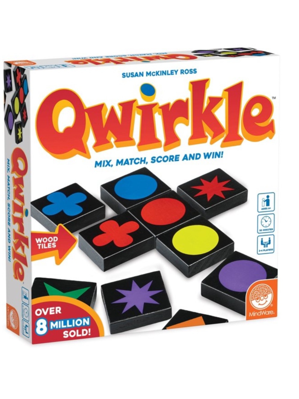 Qwirkle MindWare game Award Winning Game of Logic and Strategy Ages 6 and Up